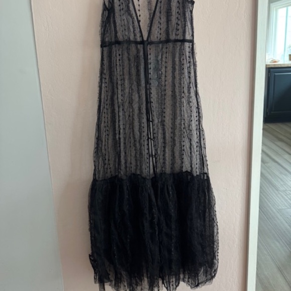 Black Lacey maxi Anthropologie dress, size M - Picture 2 of 4
